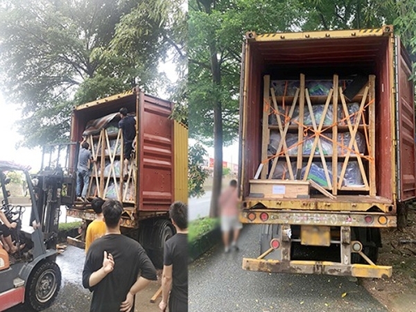 A 40HC boxing container order to Mexico