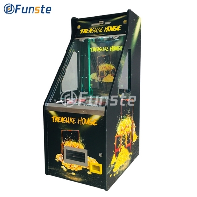 US Mini Arcade Kids Coin Pusher Game Machine With Coin Changer