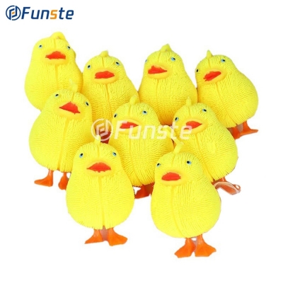 Glitter Toys Glow Fuzzy Ball Little Yellow Duck Chick Cute Duck
