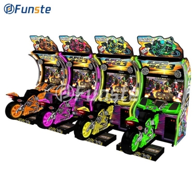 Unis super bike 3 best income coin operated family entertainment center arcade video racing motorbike game machine